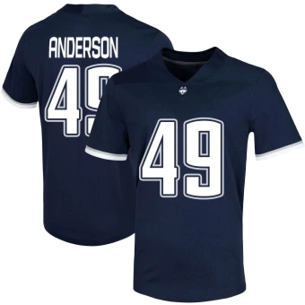 Men's UConn Huskies Bryce Anderson Untouchable Football Jersey - Game Navy