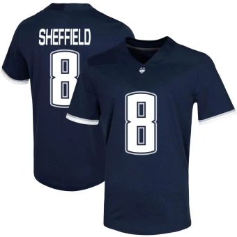 Men's UConn Huskies TJ Sheffield Untouchable Football Jersey - Game Navy
