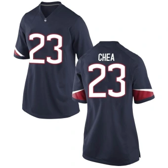 Women's UConn Huskies Alfred Chea Football Jersey - Game Navy