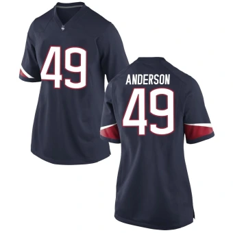 Women's UConn Huskies Bryce Anderson Football Jersey - Game Navy