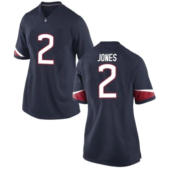 Women's UConn Huskies Durante Jones Football Jersey - Game Navy